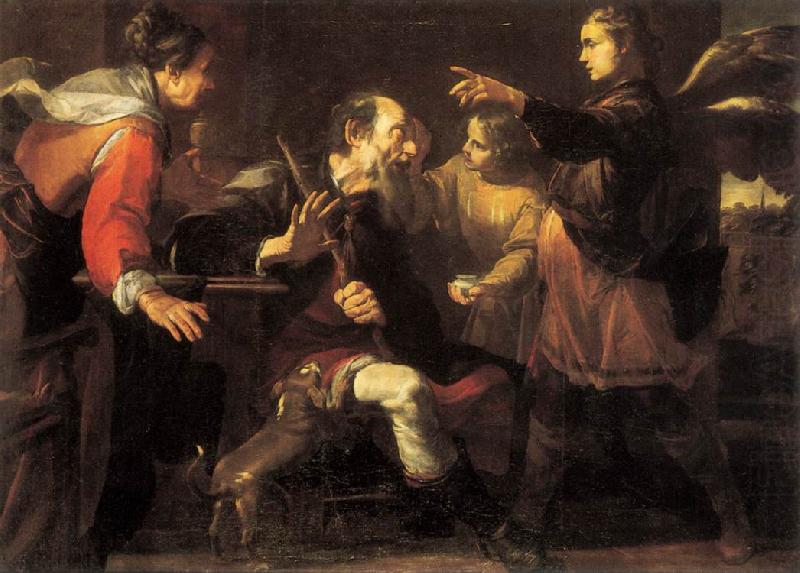 Tobias Healing the Blindness of His Father ff, ASSERETO, Gioachino
